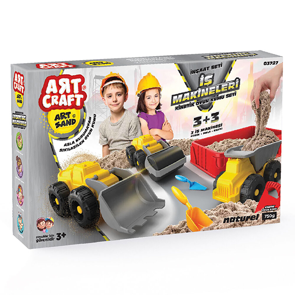 Dede Art Craft İş Makineleri Kinetik Oyun Kumu Seti +3 Yaş