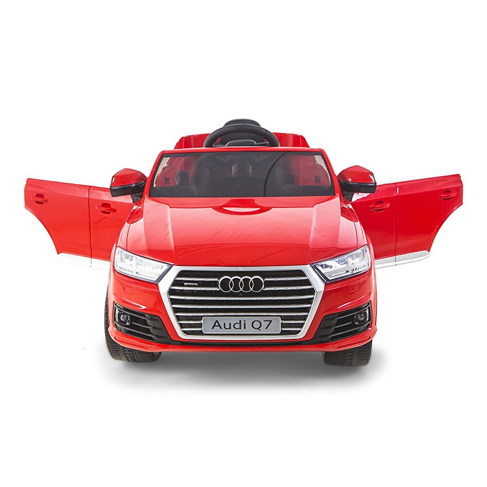 baby toys Audi Q7 12 V Akülü Araba Uzaktan Kumandalı 4*2 Kırmızı