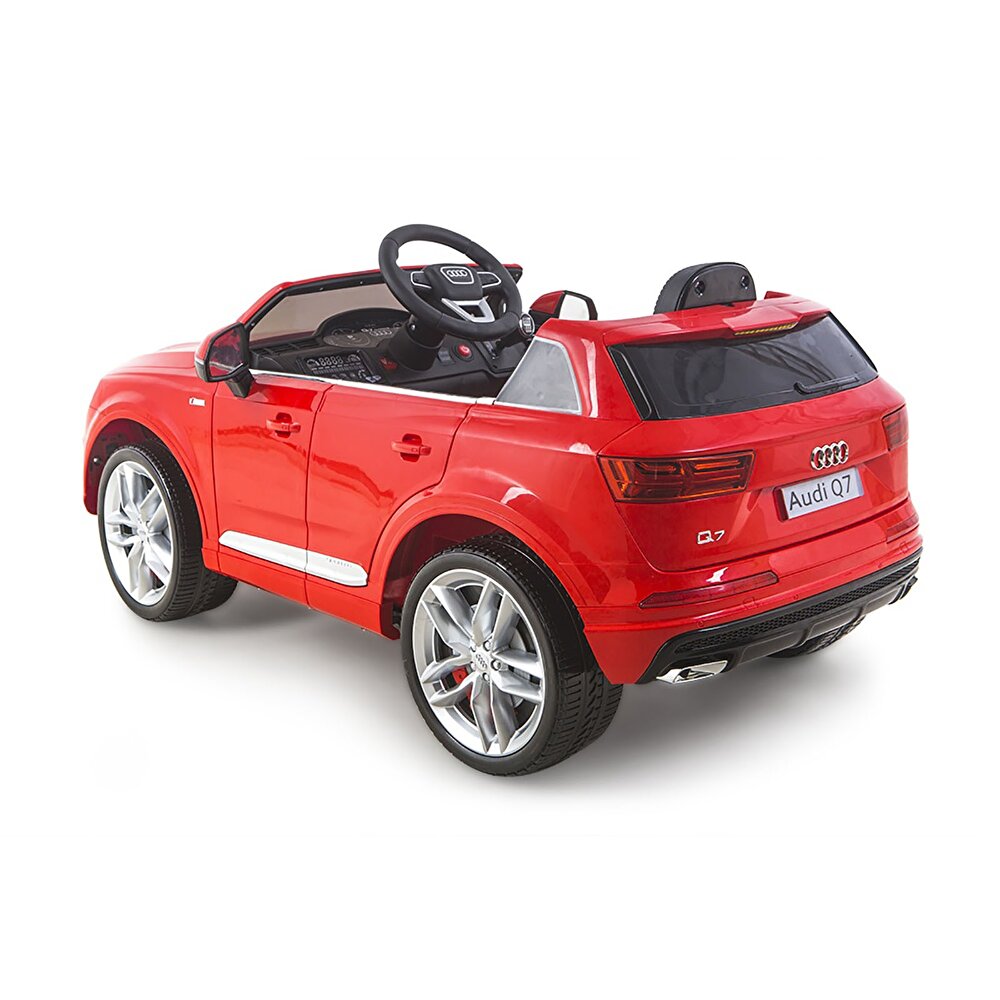 baby toys Audi Q7 12 V Akülü Araba Uzaktan Kumandalı 4*2 Kırmızı