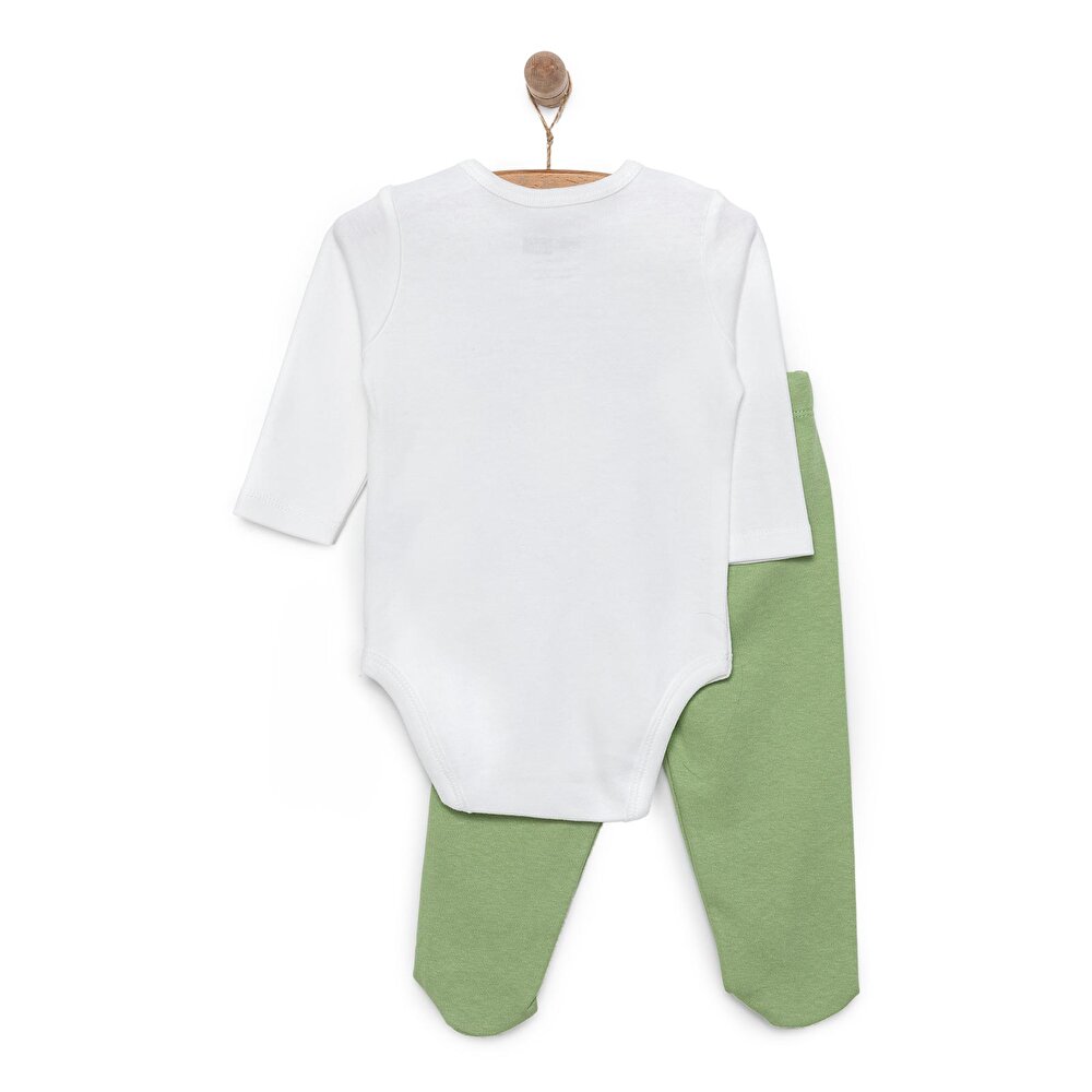 Ayı Baskılı Yenidoğan Erkek Body-Patikli Alt Erkek Bebek