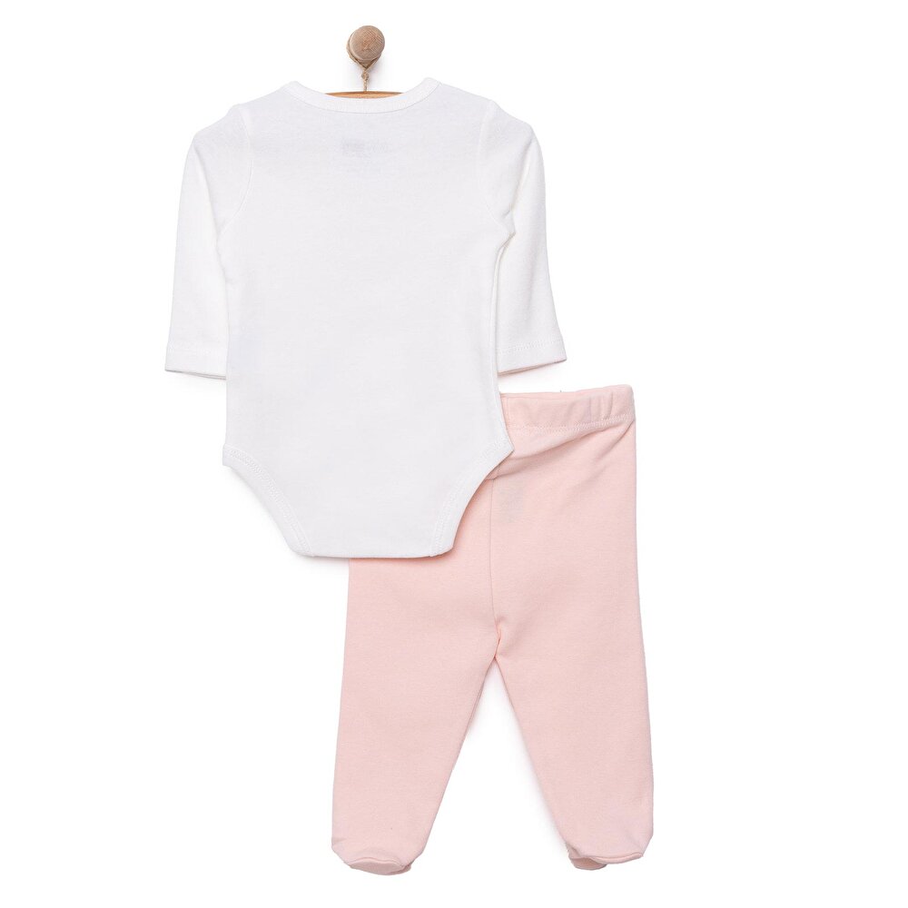 Ayı Baskılı Yenidoğan Kız Body-Patikli Alt Kız Bebek