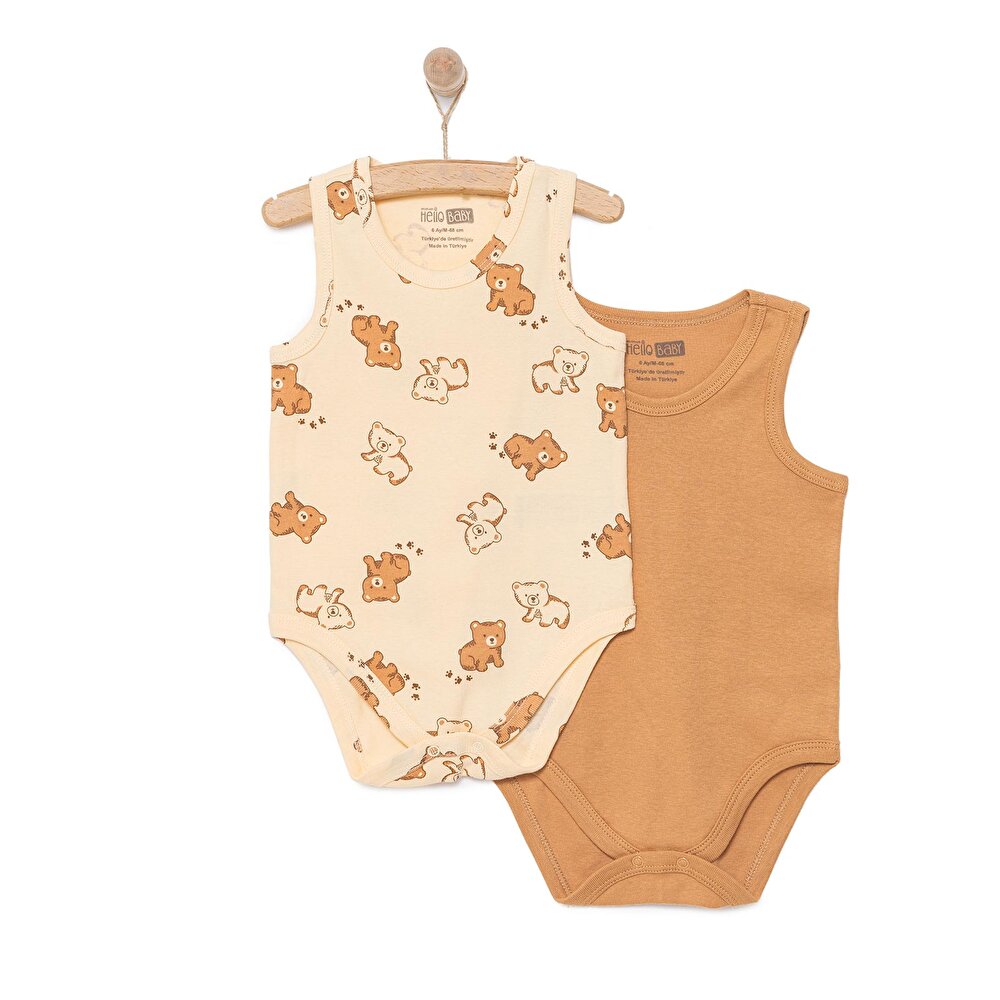 Ayı Desen 2'li Atlet Body