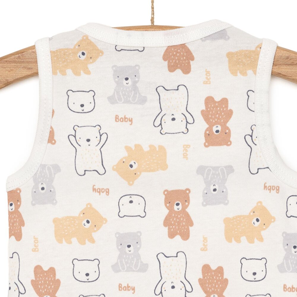 Ayı Desenli Atlet Body