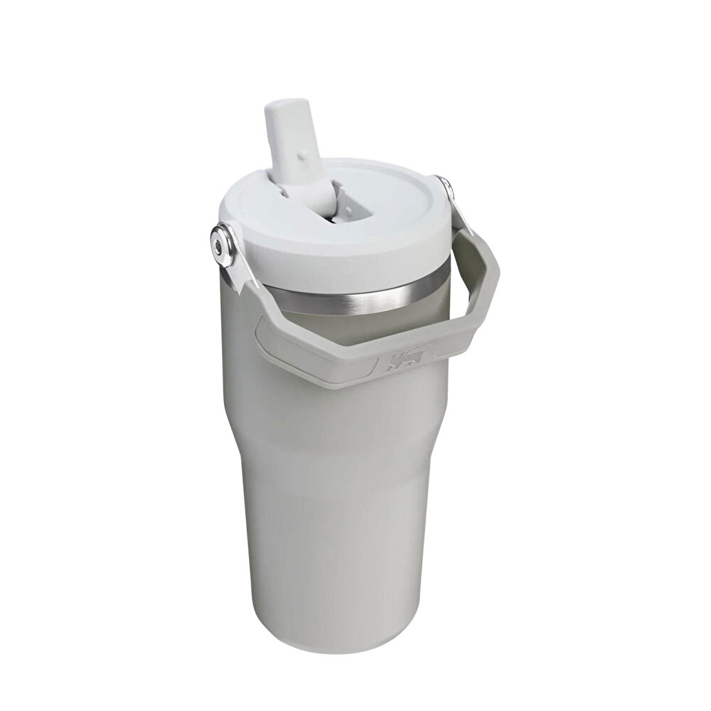 The IceFlow Flip Straw Tumbler 600ml Ash