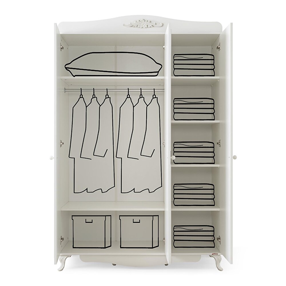 Jolie 3 Kapılı Dolap