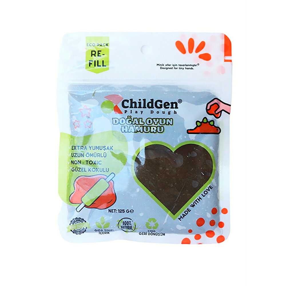 Doğal Oyun Hamuru Yedek Paket 9x125 gr