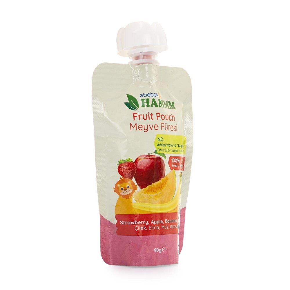 Çilek Kavun Elma Muz Meyve Püresi 90 gr