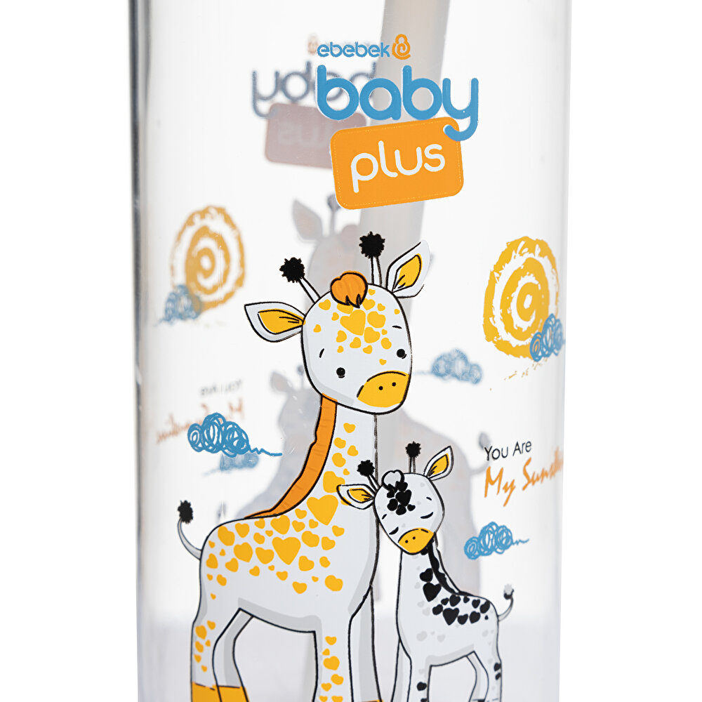 Desenli Pipetli Tritan Bebek Su Matarası 500 ml