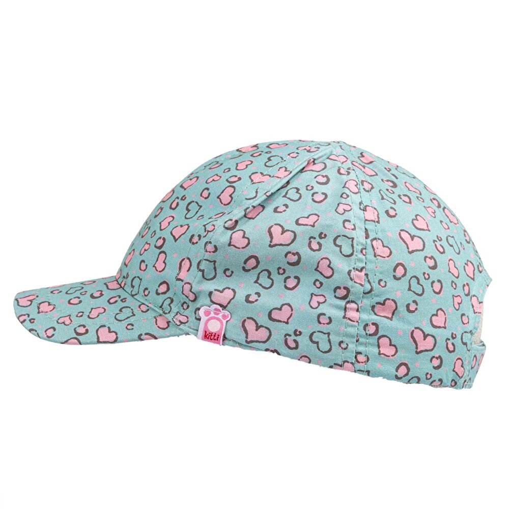 Kalp Desen Kep Şapka Kız Bebek