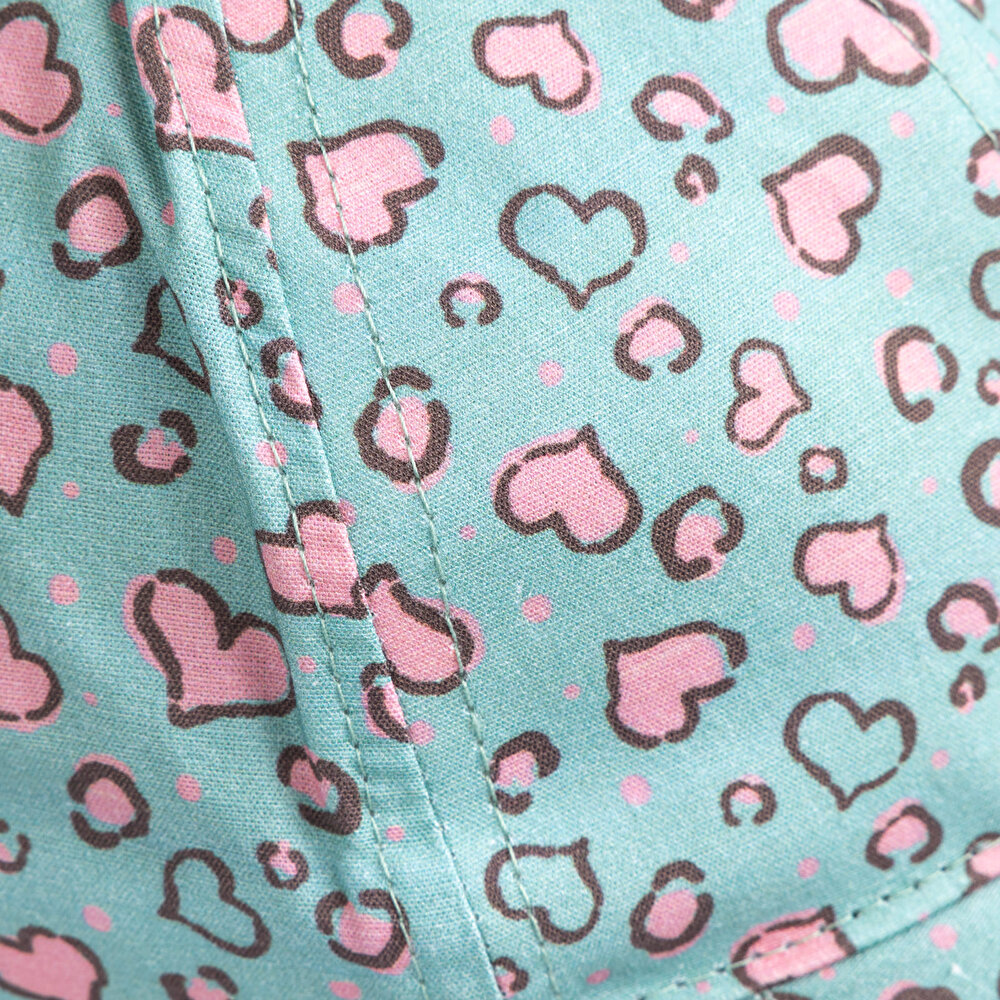 Kalp Desen Kep Şapka Kız Bebek