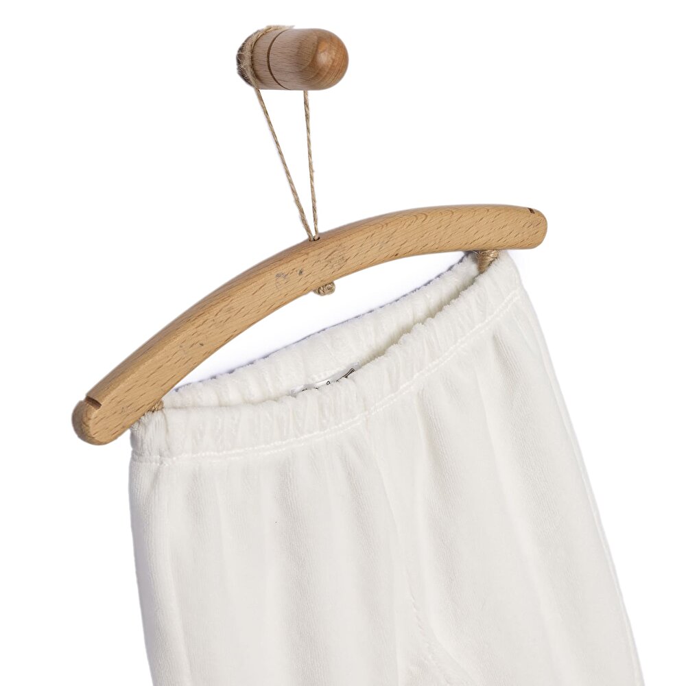 Kız Bebek Eşofman Alt Fitilli Kadife Örme Kumaş Lastikli Paça