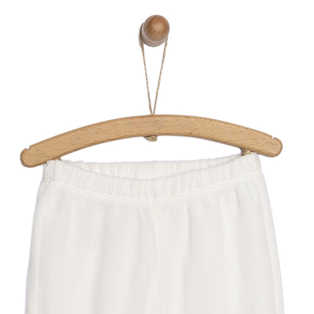 Kız Bebek Eşofman Alt Fitilli Kadife Örme Kumaş Lastikli Paça