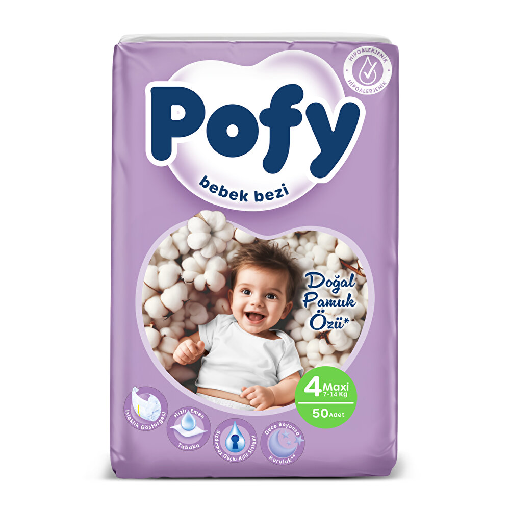 Maxi 4 Numara Bebek Bezi 7-14 kg 50 Adet