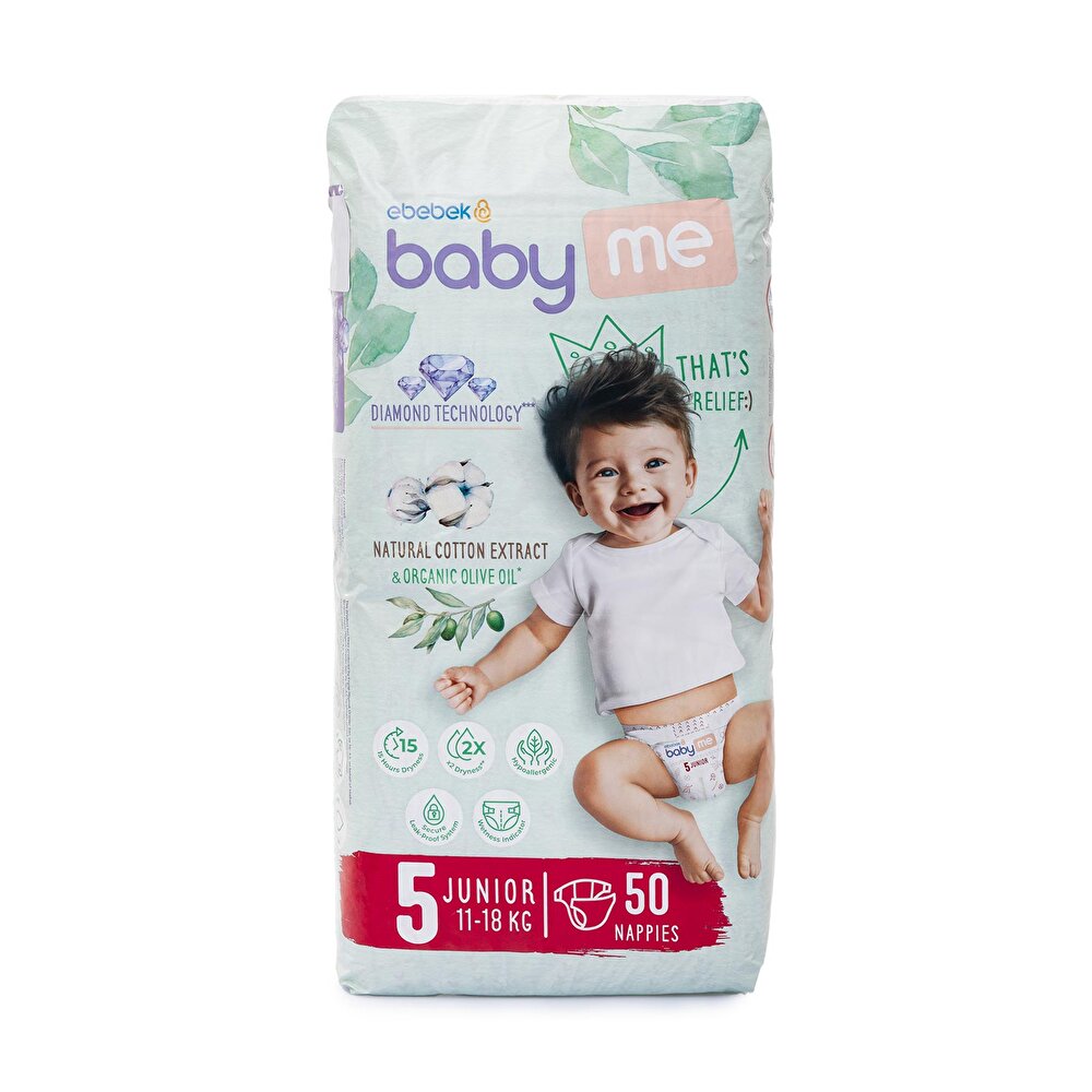 Junior 5 Numara Bebek Bezi 11-18 kg 50 Adet