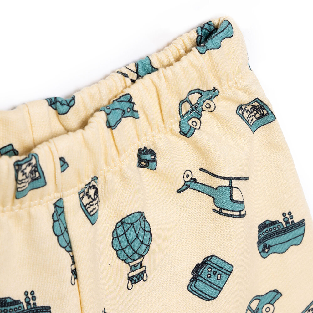 Basic Erkek Seyahat Baskılı Şortlu Takım Erkek Bebek