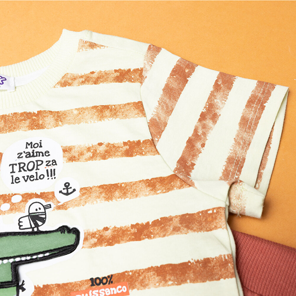 Fun World 3D Erkek Tshirt-Şort Erkek Bebek