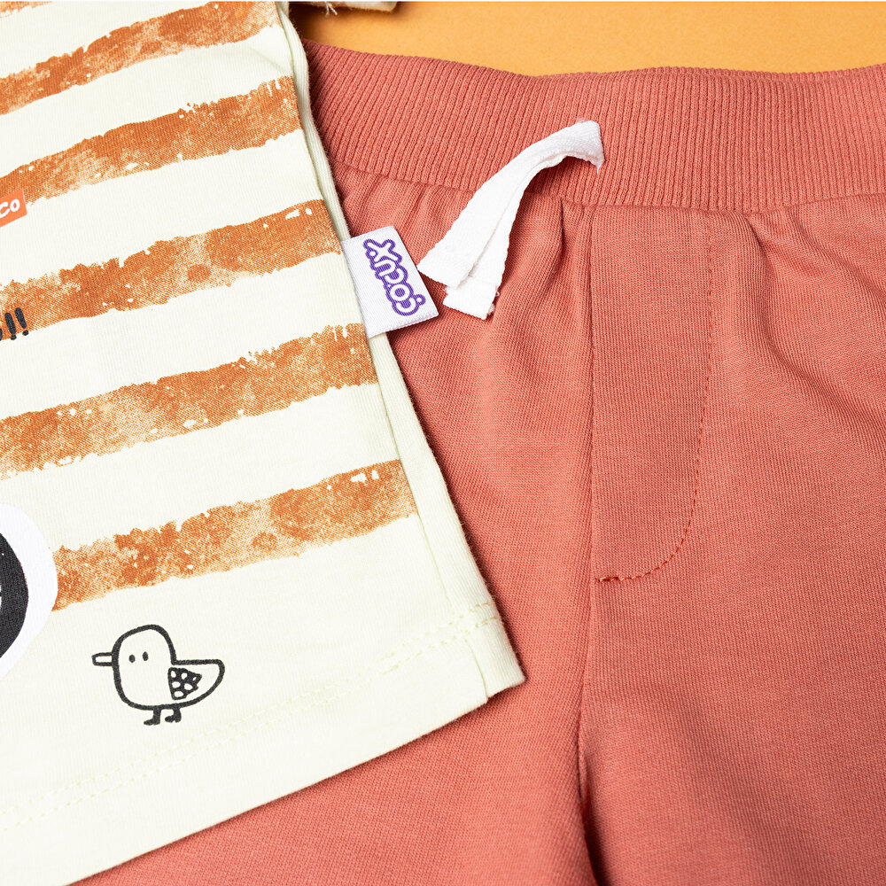 Fun World 3D Erkek Tshirt-Şort Erkek Bebek