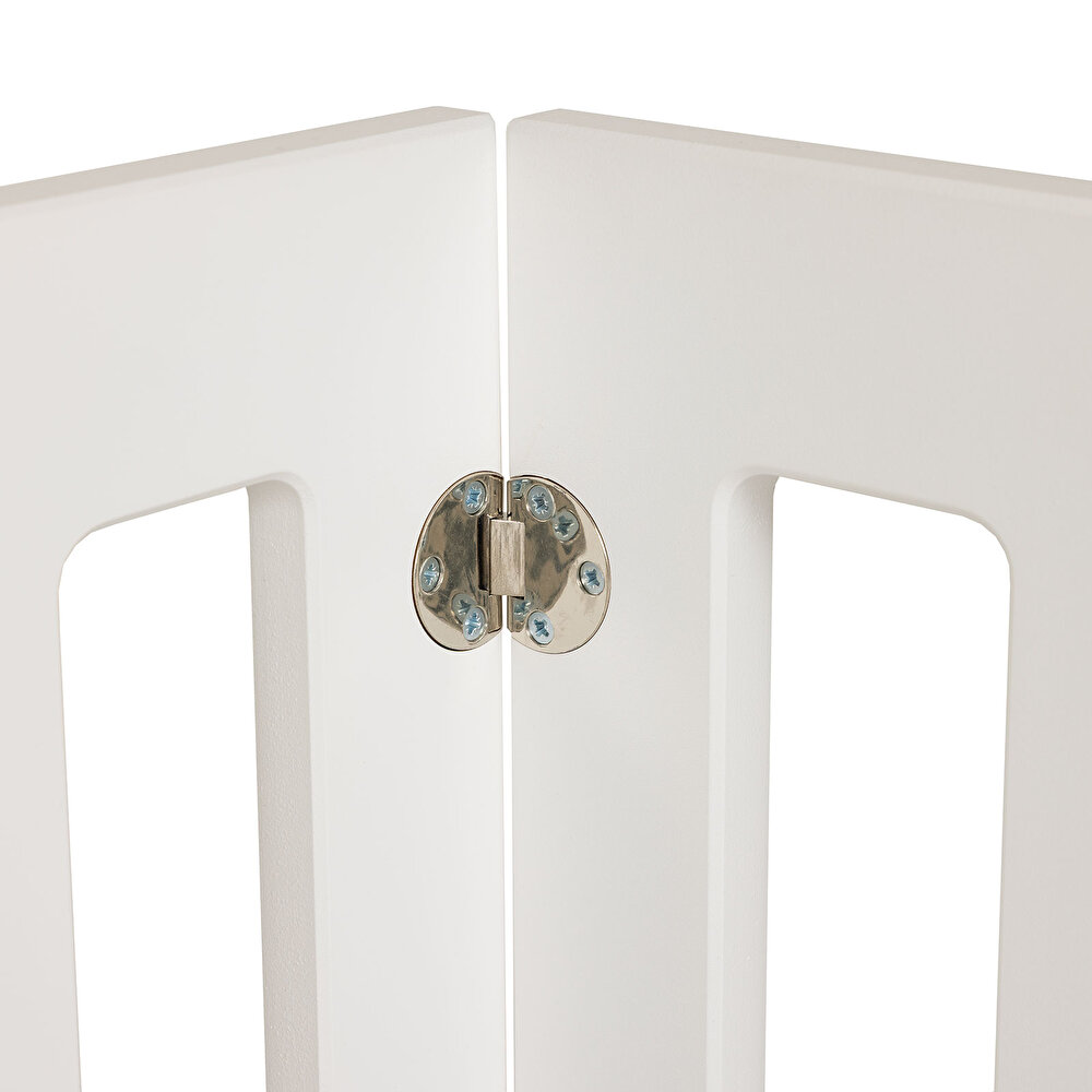 Katlanır ve Tekerlekli MDF Beşik 60x120 Beyaz