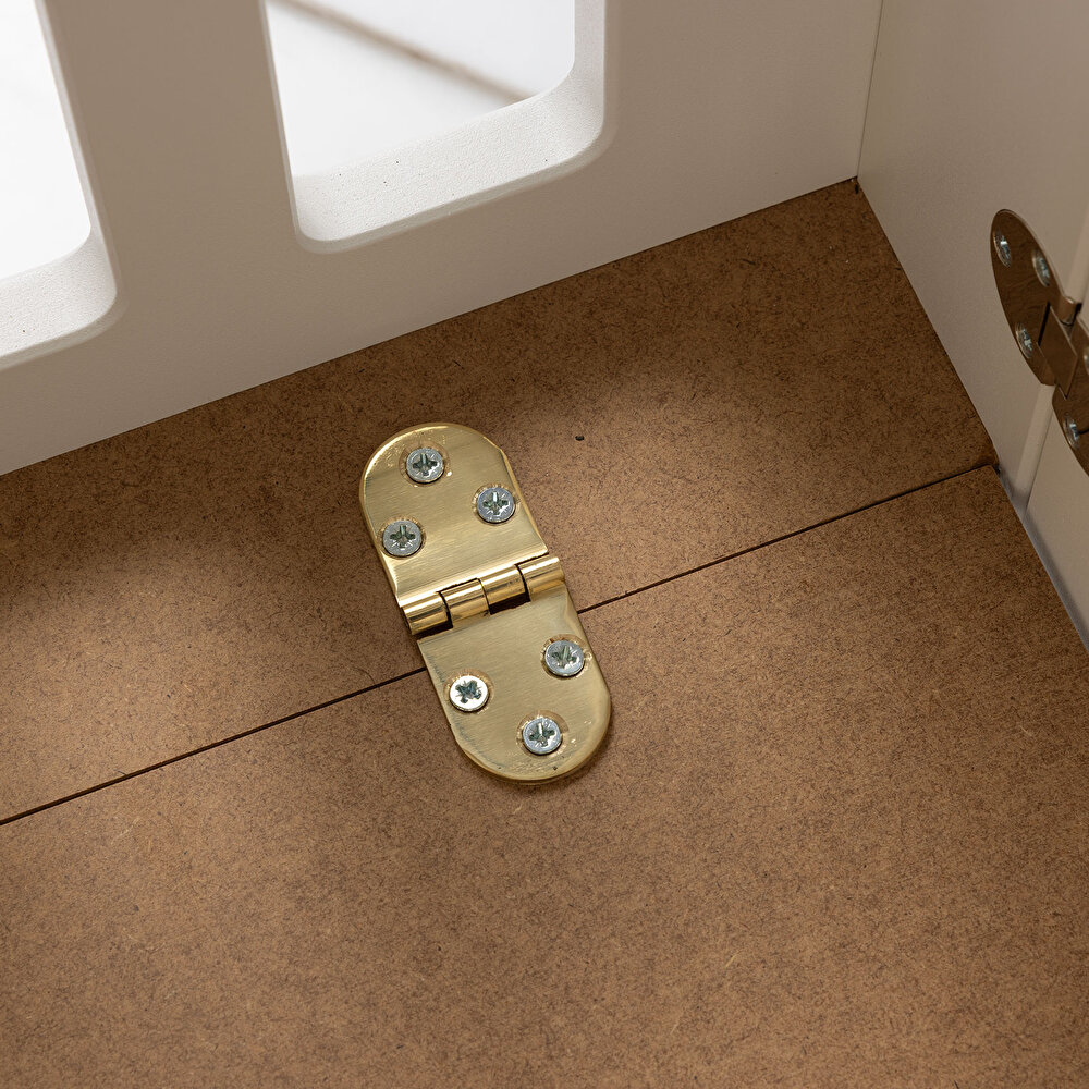 Katlanır ve Tekerlekli MDF Beşik 60x120 Beyaz