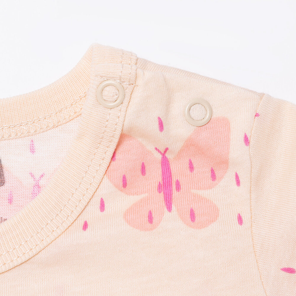 Kız Bebek Tulum Çıtçıtlı Süprem Bisiklet Yaka