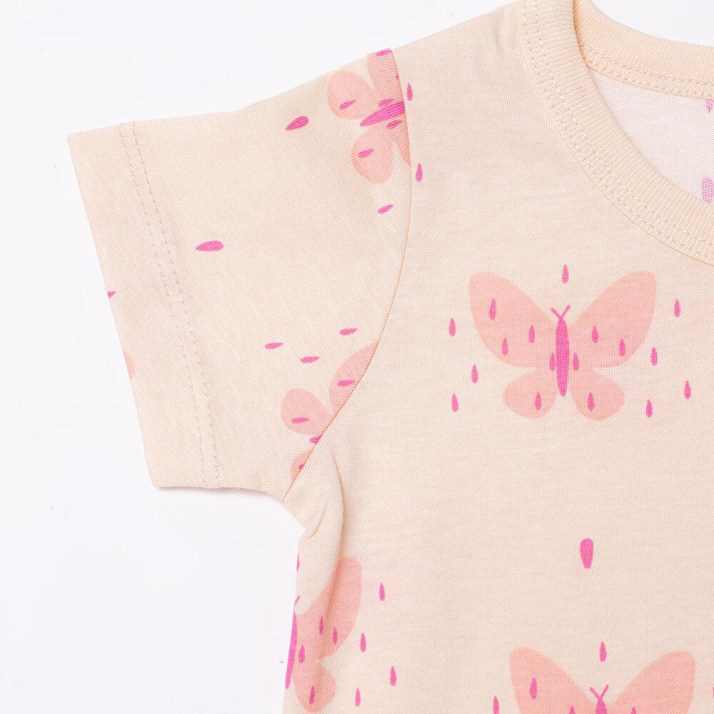 Kız Bebek Tulum Çıtçıtlı Süprem Bisiklet Yaka