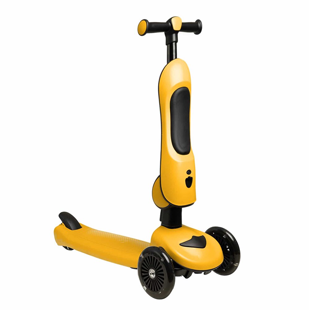 Funride Oturmalı Işıklı Scooter Turuncu