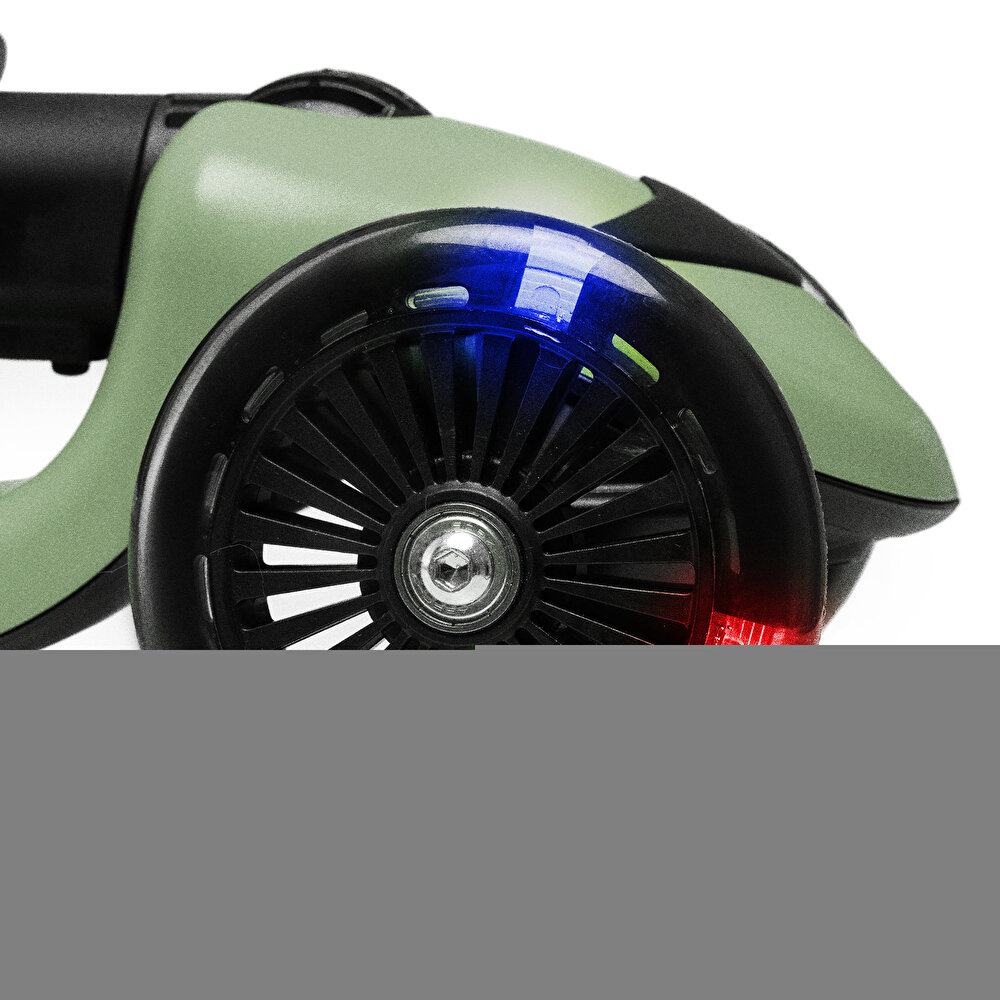 Funride oturmalı, tekerlekleri ışıklı scooter mint yeşili