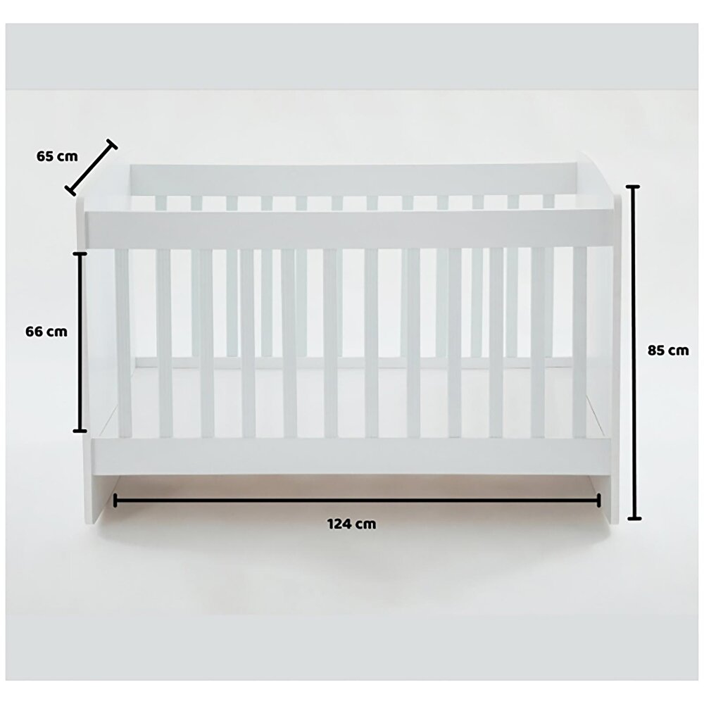 Crib2 Sallanabilir ve Sabitlenebilir Beşik 60x120 cm