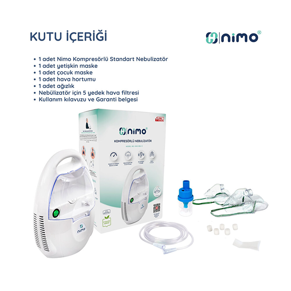 Nimo Kompresörlü Nebulizatör