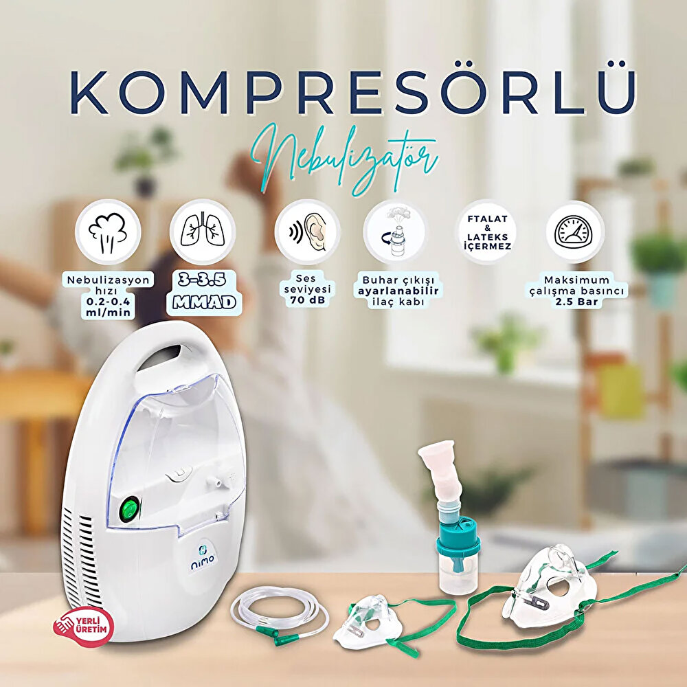 Nimo Kompresörlü Nebulizatör