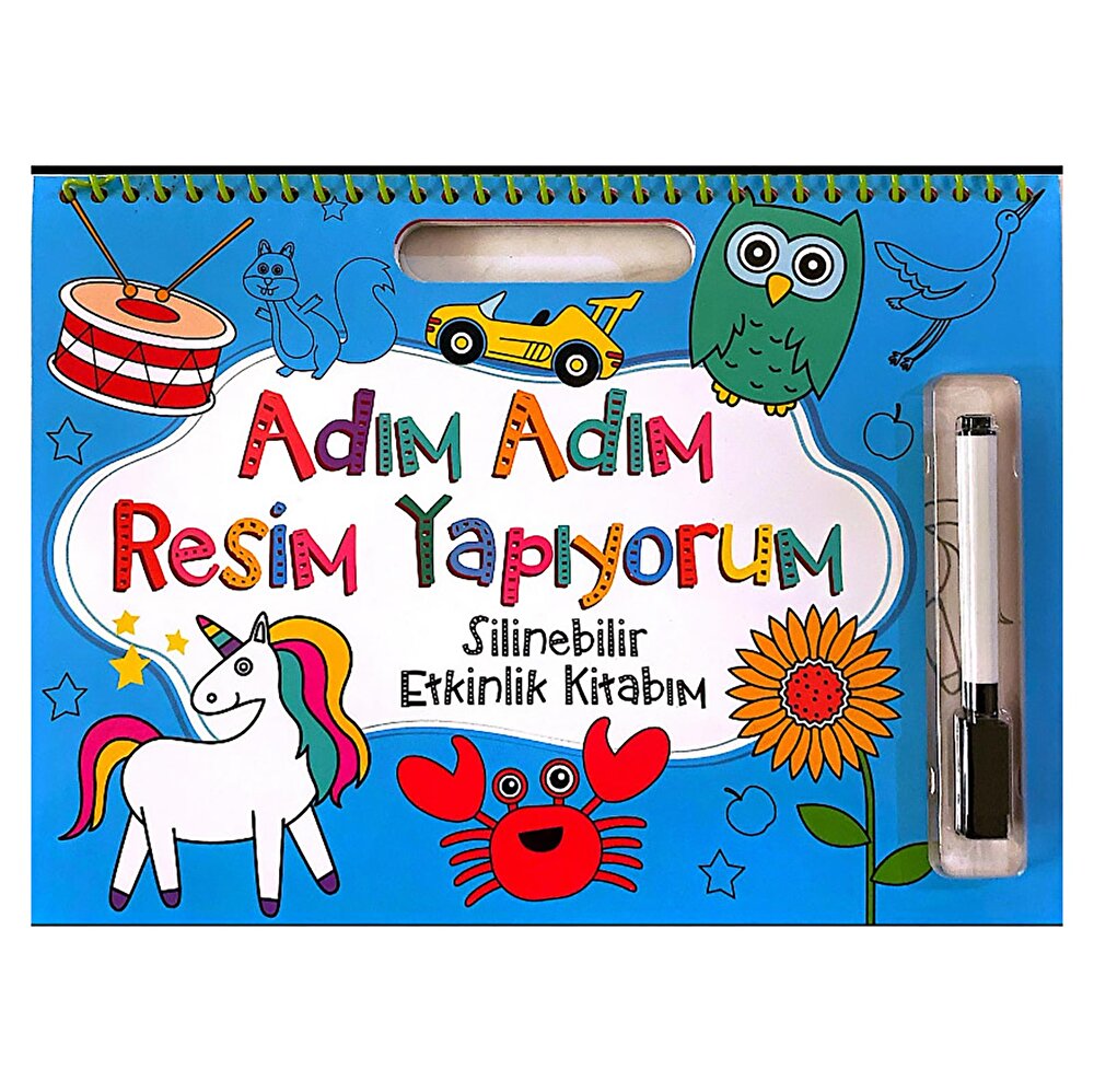 Adım Adım Resim Yapıyorum Eğitici Bebek Kitabı