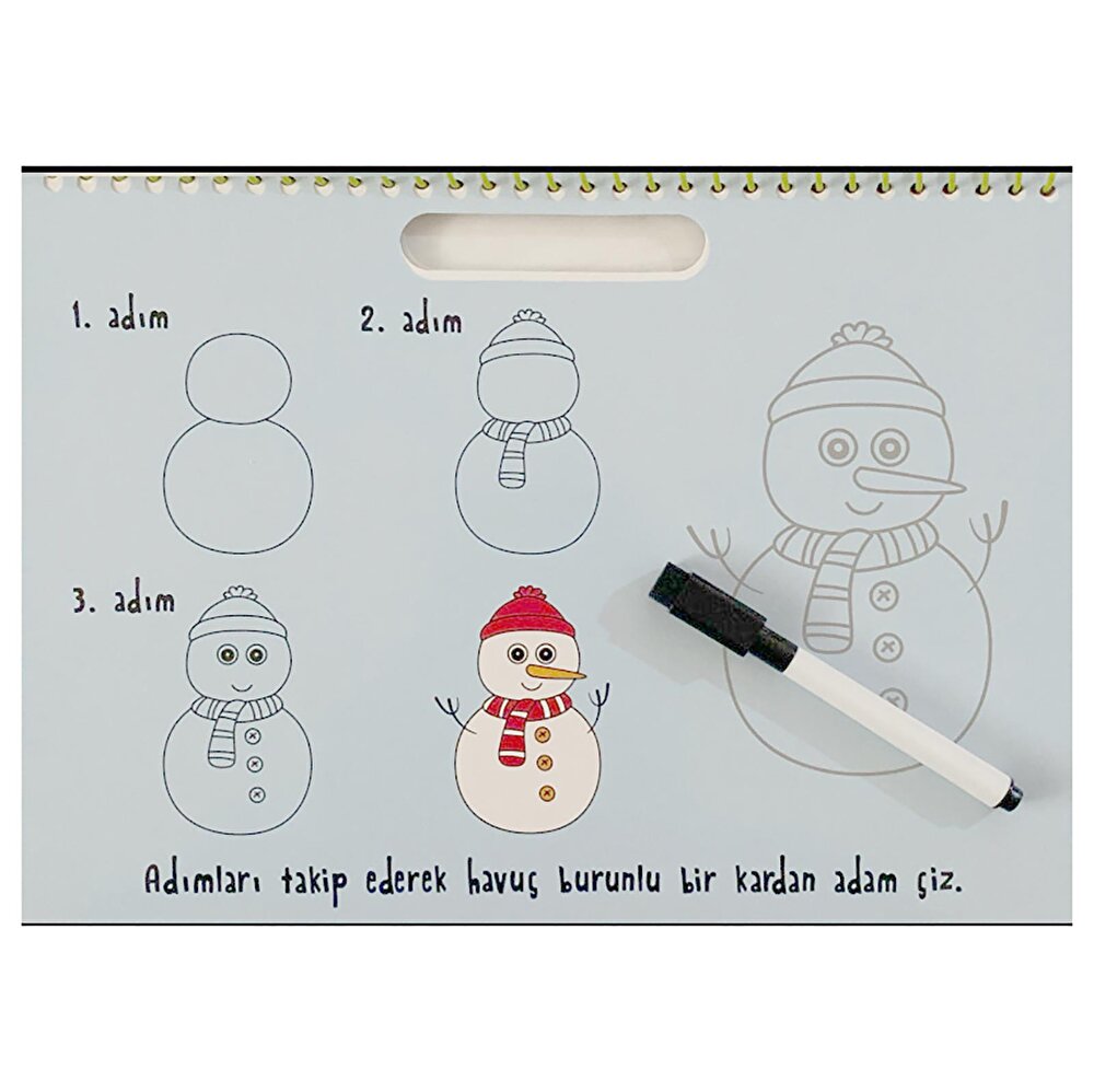 Adım Adım Resim Yapıyorum Eğitici Bebek Kitabı