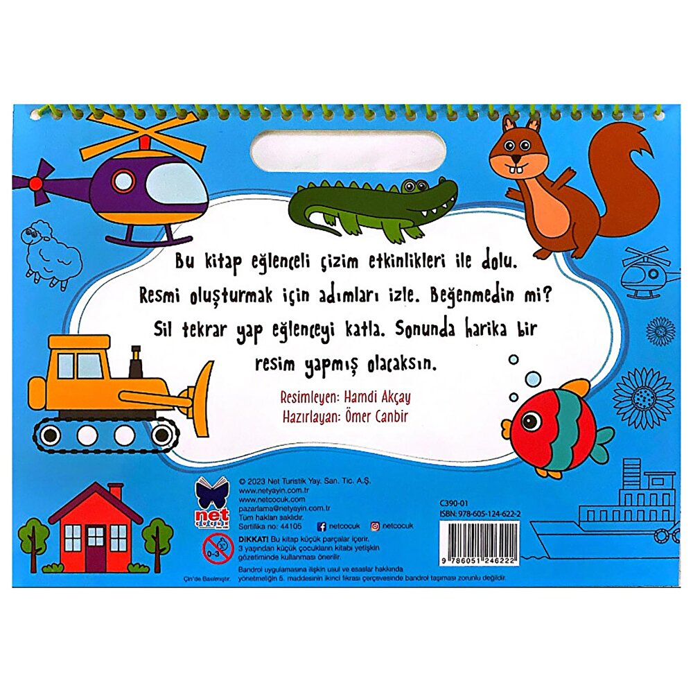 Adım Adım Resim Yapıyorum Eğitici Bebek Kitabı