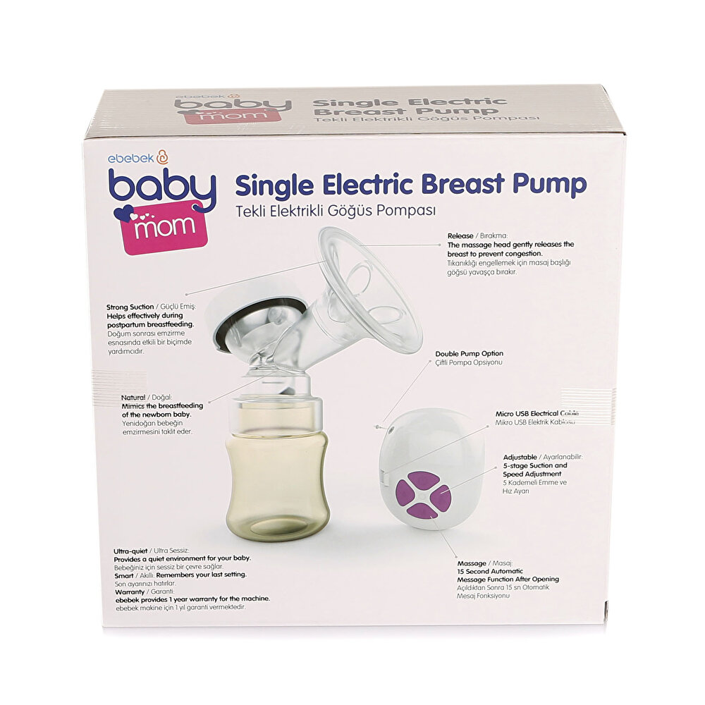 Tekli Elektrikli Göğüs Pompası