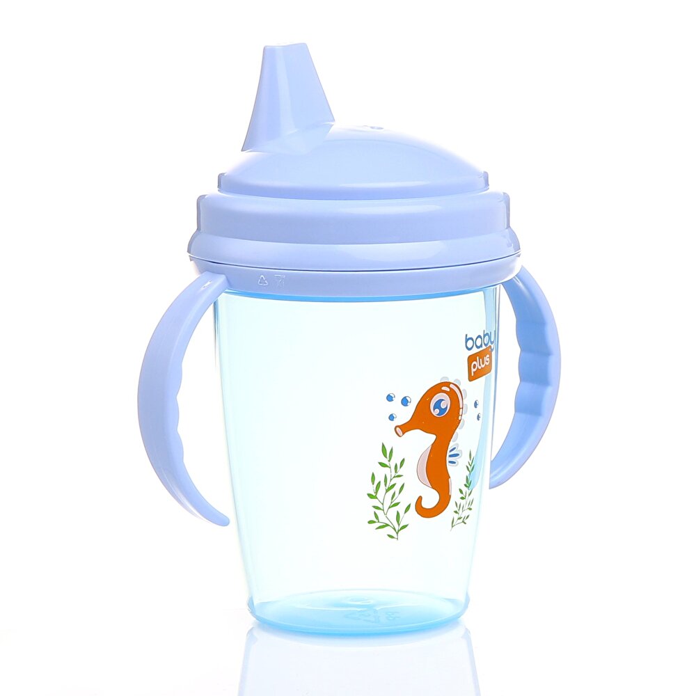 Akıtmaz PP Alıştırma Bardağı 6+ Ay 230 ml Mavi