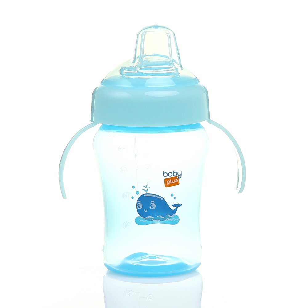 Antikolik Kulplu PP Alıştırma Bardağı 6+ Ay 240 ml Mavi