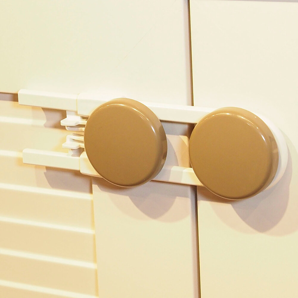 Ayarlanabilir Dolap Kilidi Beyaz