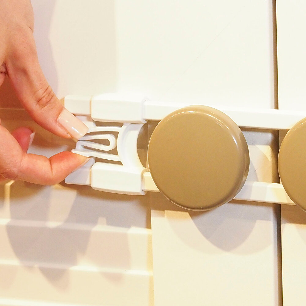 Ayarlanabilir Dolap Kilidi Beyaz