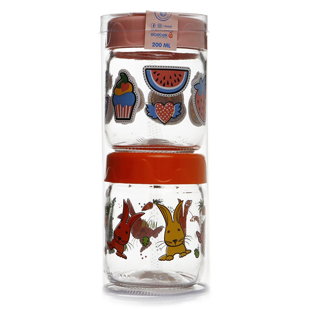 Cam Kavanoz Seti 2'li