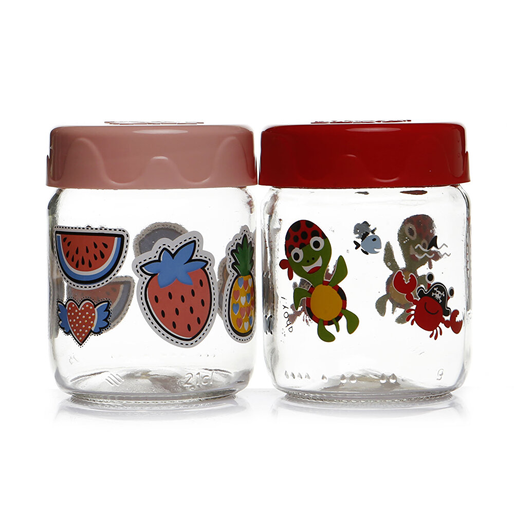 Cam Kavanoz Seti 2'li