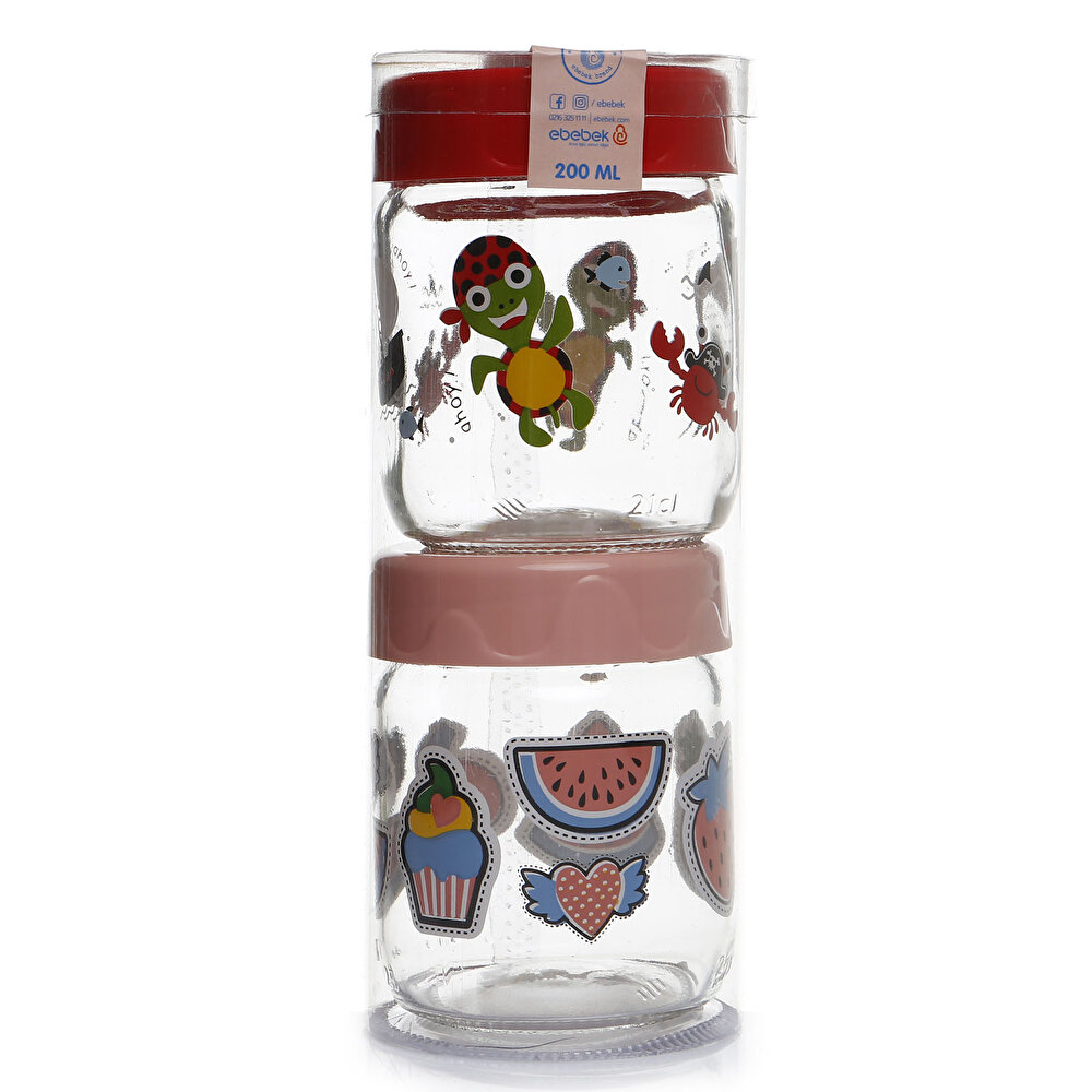 Cam Kavanoz Seti 2'li