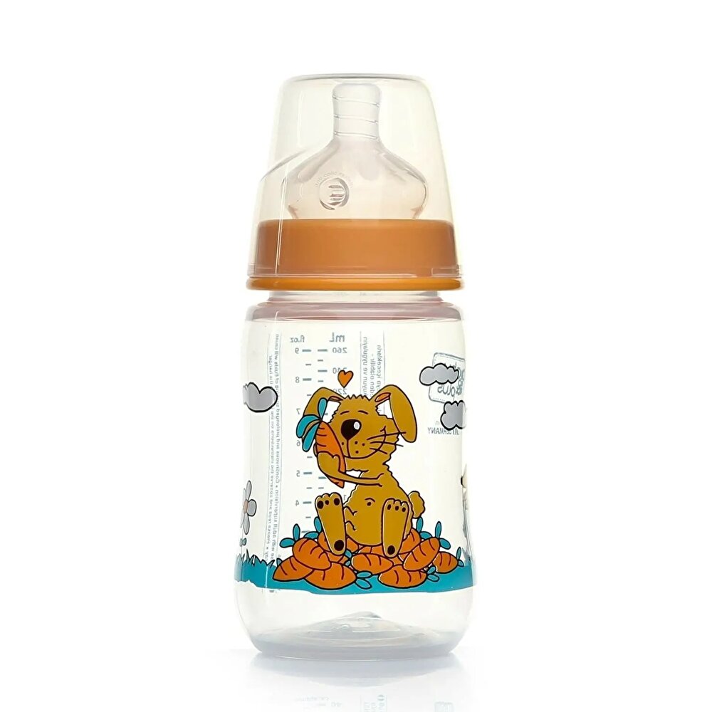 Desenli Geniş PP Biberon 260 ml