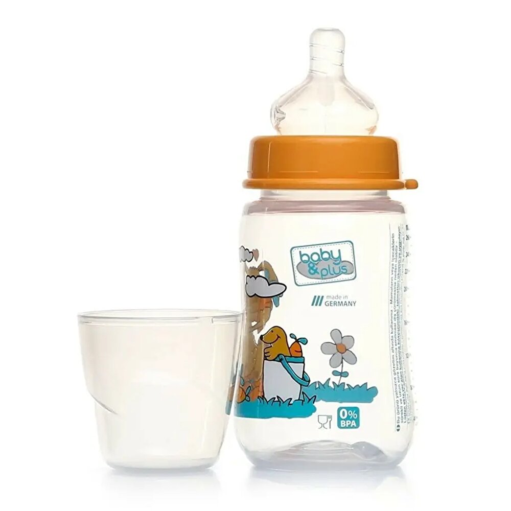 Desenli Geniş PP Biberon 260 ml