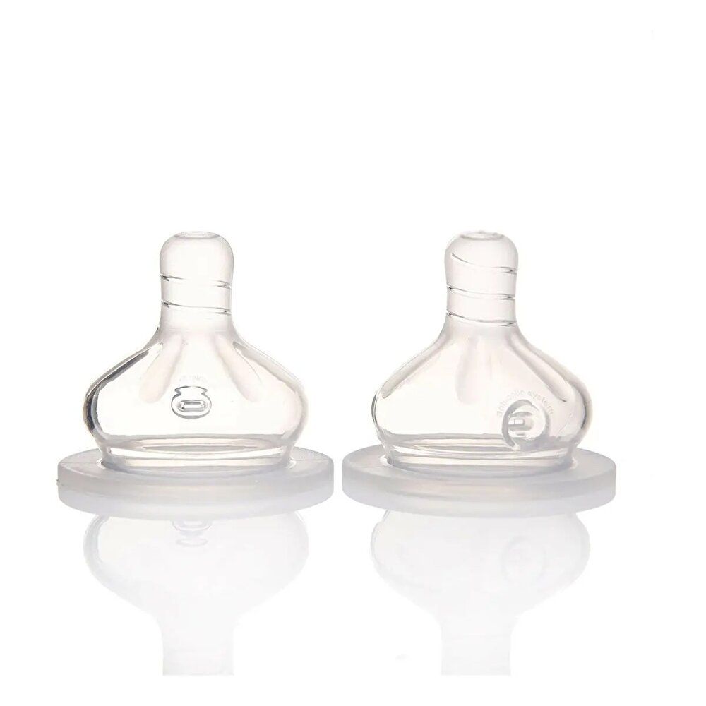 Geniş Biberon Emziği M Beden 2li