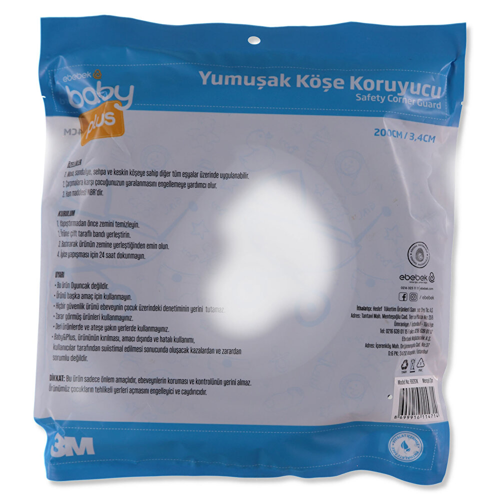 Soft Köşe Koruyucu 3,4x3,4x200 cm