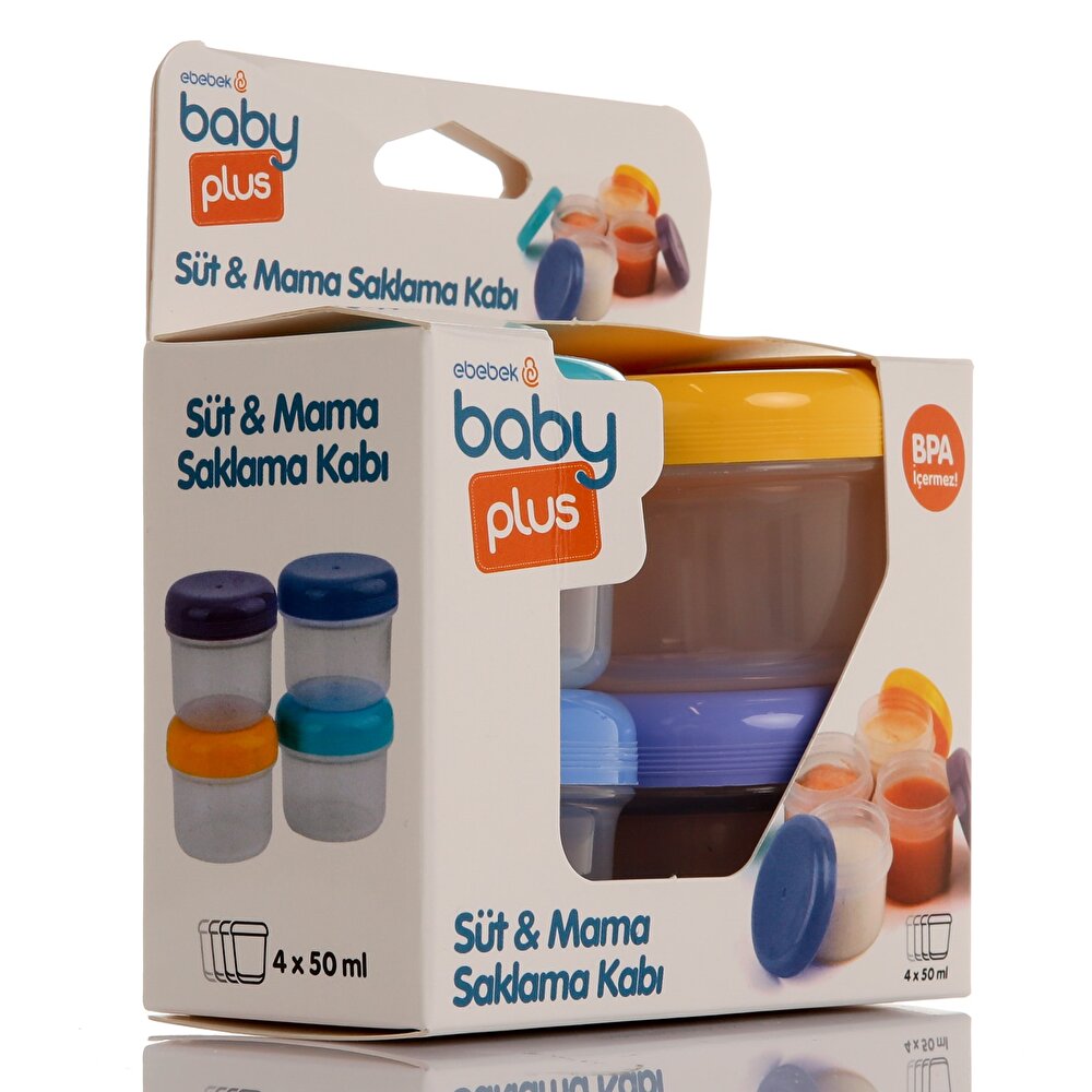 Süt ve Mama Saklama Kabı 4lü