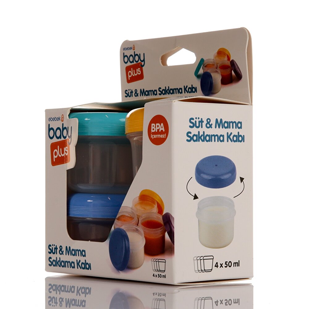Süt ve Mama Saklama Kabı 4lü