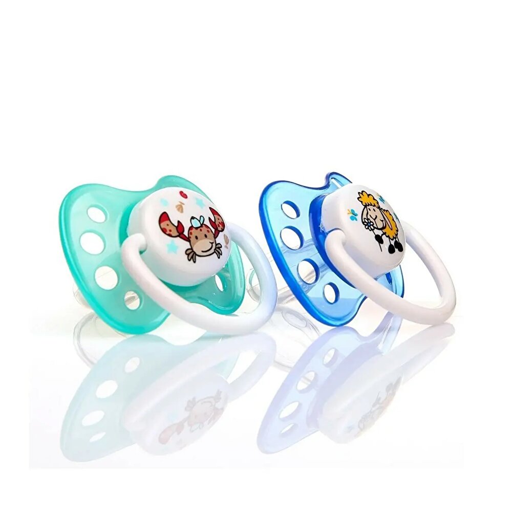  2'li Silikon Yalancı Bebek Emzik 5-18 Ay
