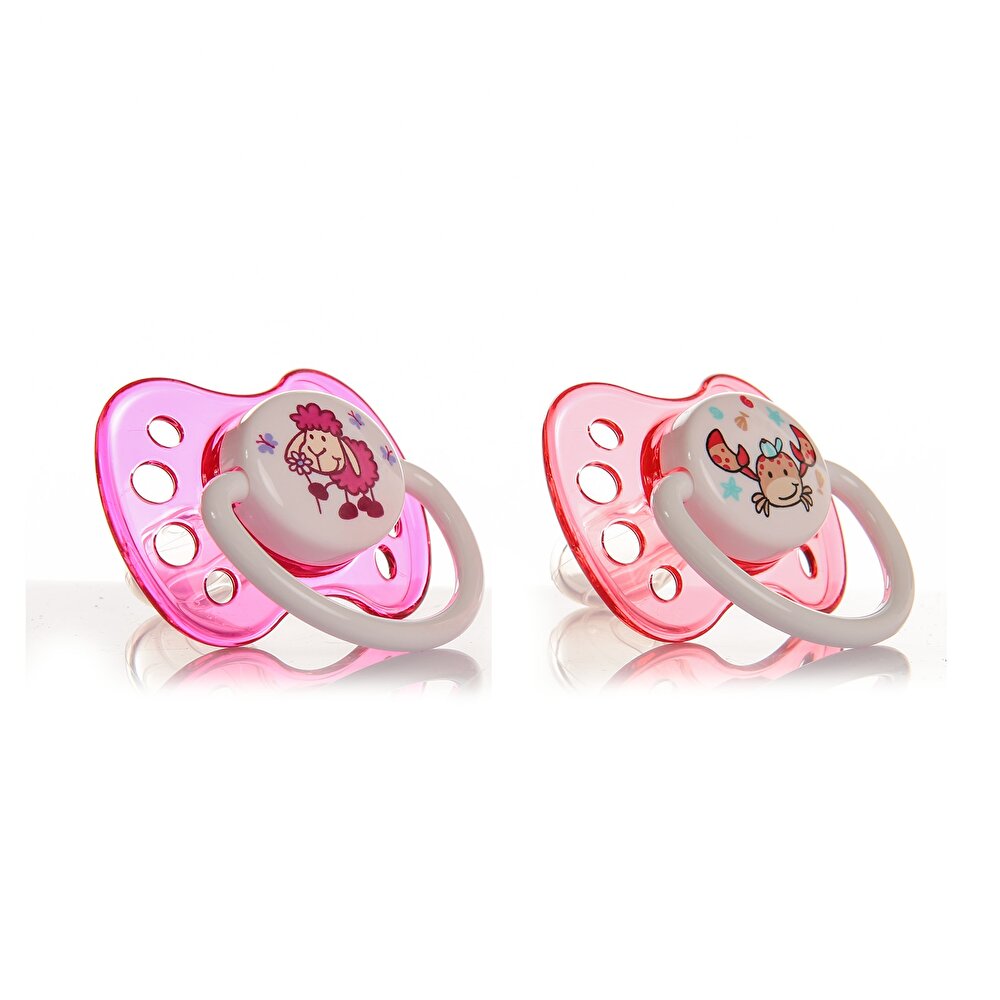  2'li Silikon Yalancı Kız Bebek Emzik 5-18 Ay