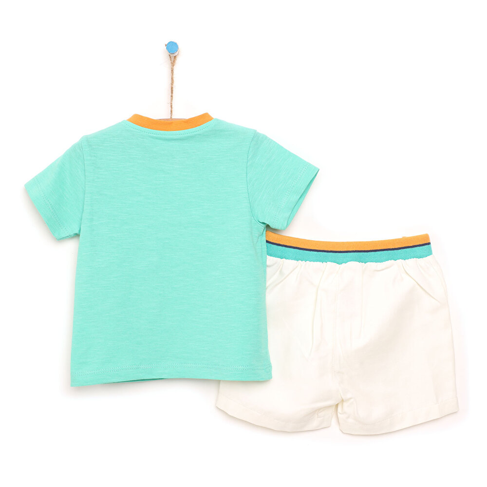 Baby Shark Cep Detaylı Tshirt-Şort Takım Erkek Bebek